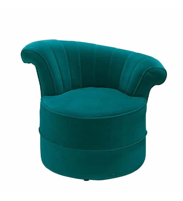 蘭斯綠色單人造型休閒椅