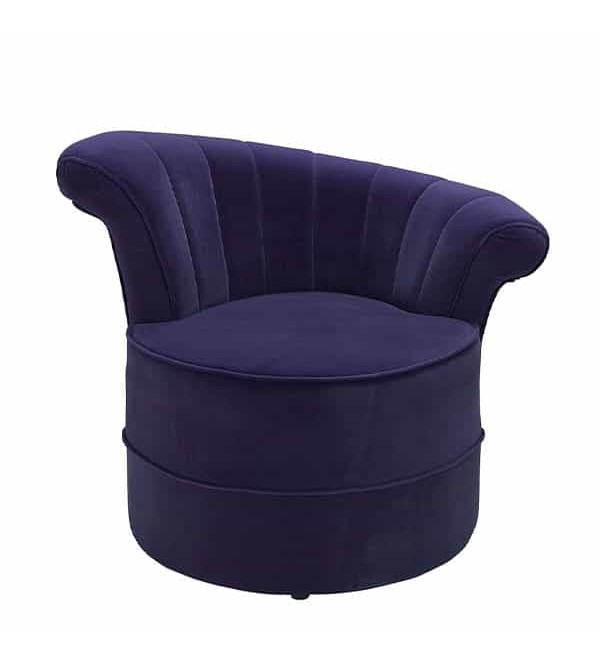 蘭斯紫色單人造型休閒椅