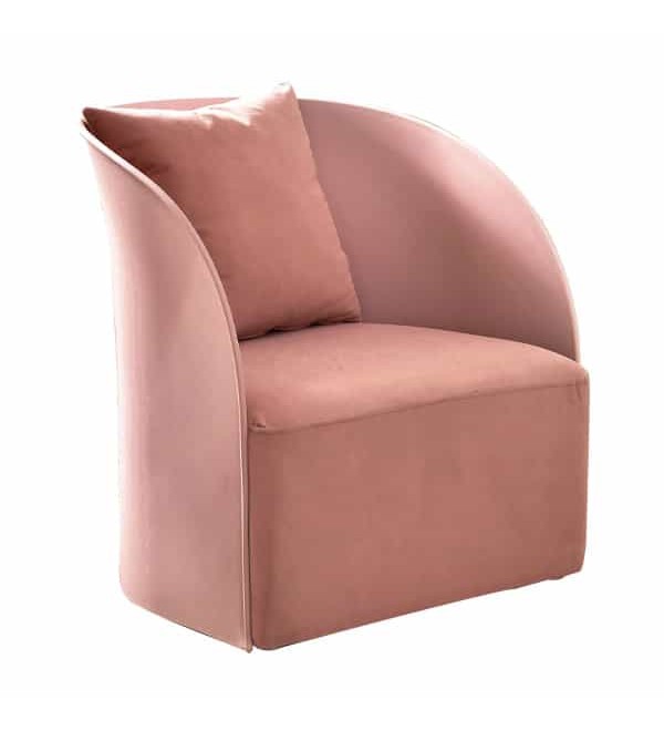 洛里昂粉色造型休閒椅