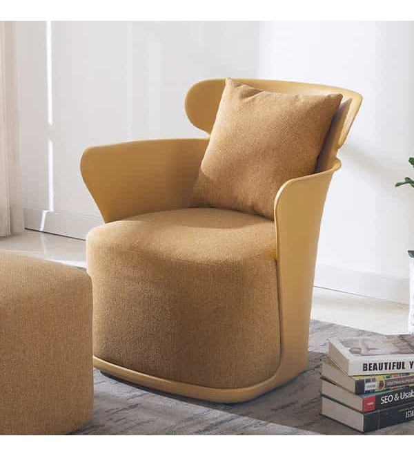 珊德黃色造型椅