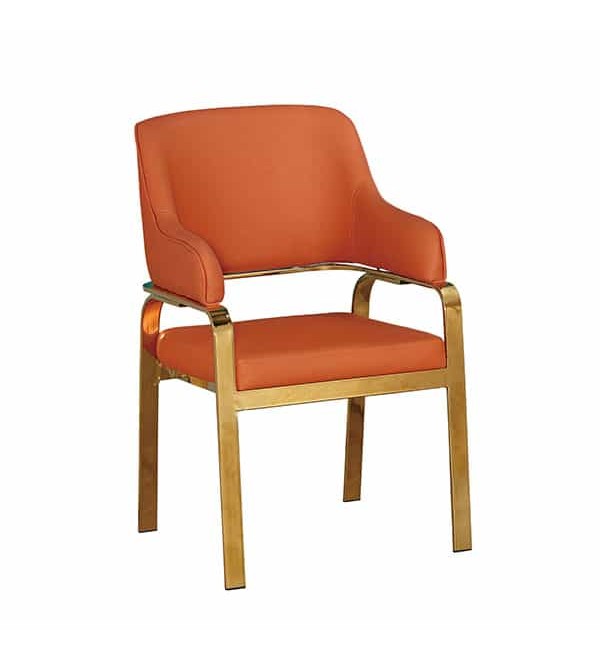 美蒂奇橘色餐椅