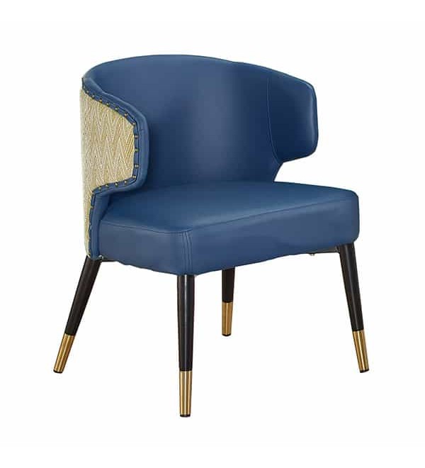雅詩閣藍色皮餐椅