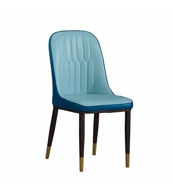 筑舍藍色皮餐椅