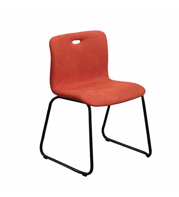 卡昂橘色布餐椅