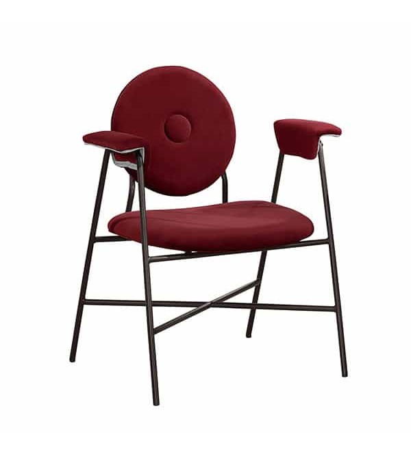 薩爾紅色布餐椅