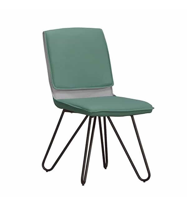歐多綠色皮餐椅