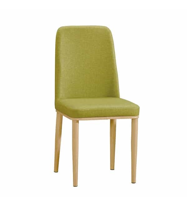 坦菲綠色皮餐椅
