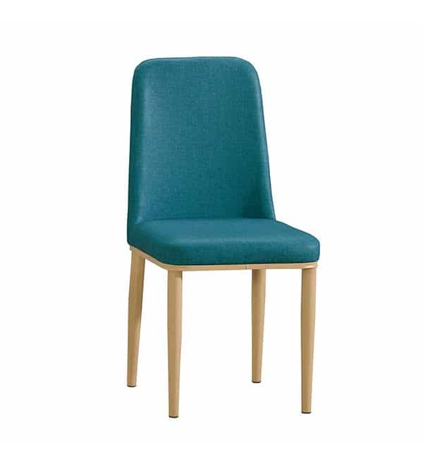 坦菲藍色皮餐椅