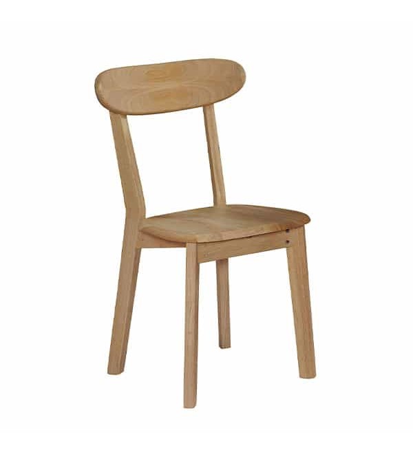 華晶原木色實木餐椅